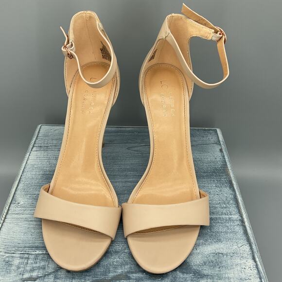 LC Lauren Conrad Hematite Women’s Pumps Beige Size 9.5 - Picture 3 of 10